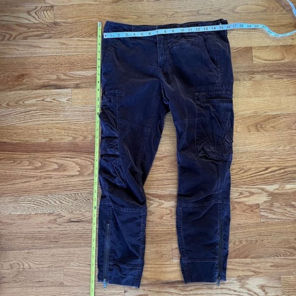 Jordan Louis Corduroy Utility Pants Women 28 burgundy purple Cargo - Picture 8 of 8